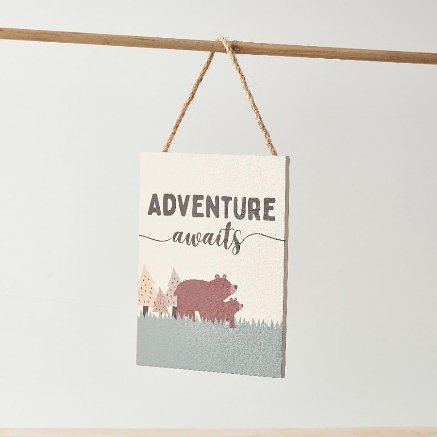 Adventure Awaits Hanging Sign image 0