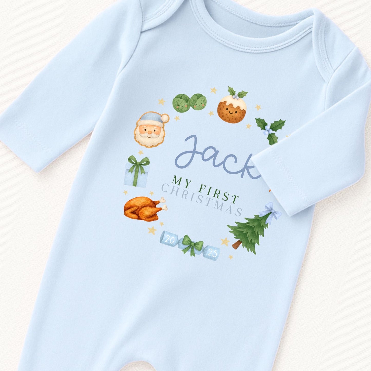 Personalised First Christmas Romper