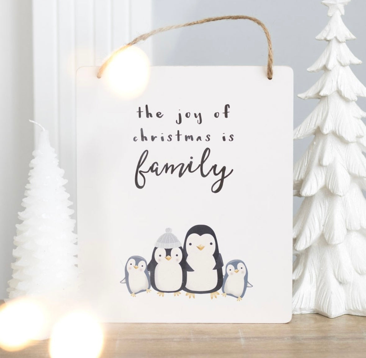 Christmas Penguin Hanging Sign image 0
