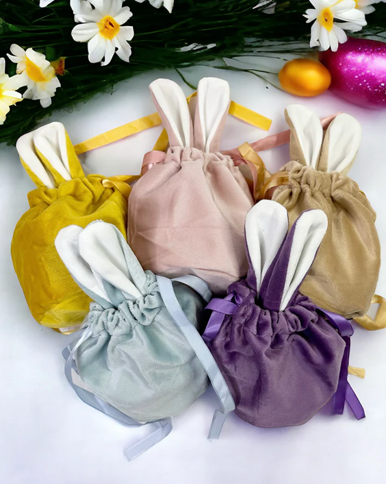Velvet Bunny Ear Bag image 0