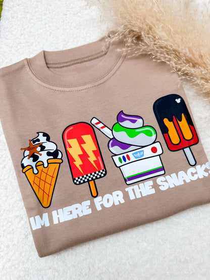 Here For The Snacks T-shirt