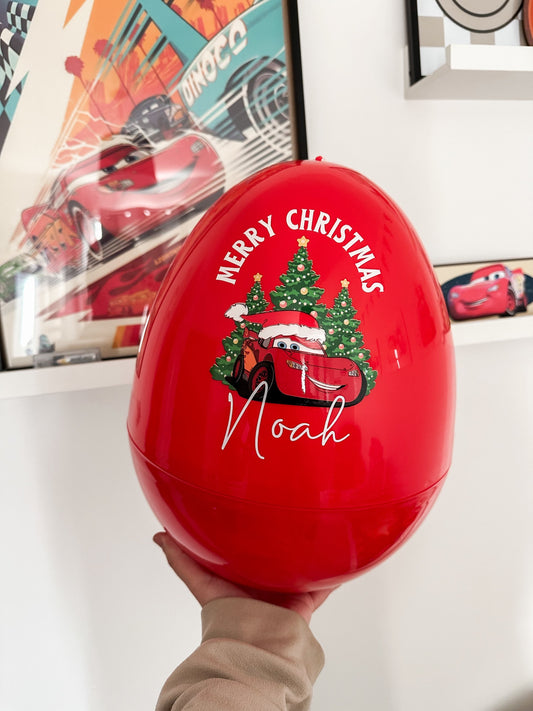 Giant Fillable Egg Red Car image 0