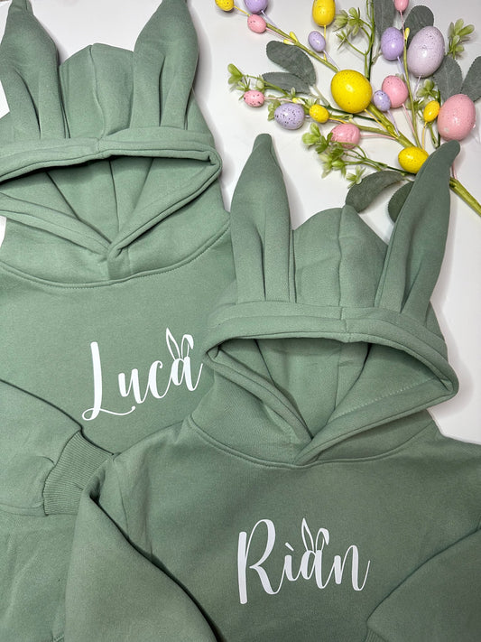 Sage Bunny Ear Hoodie image 0