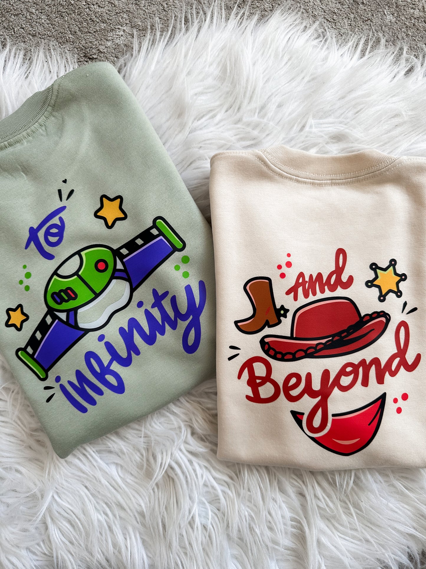 To Infinity & Beyond Matching Sweatshirts