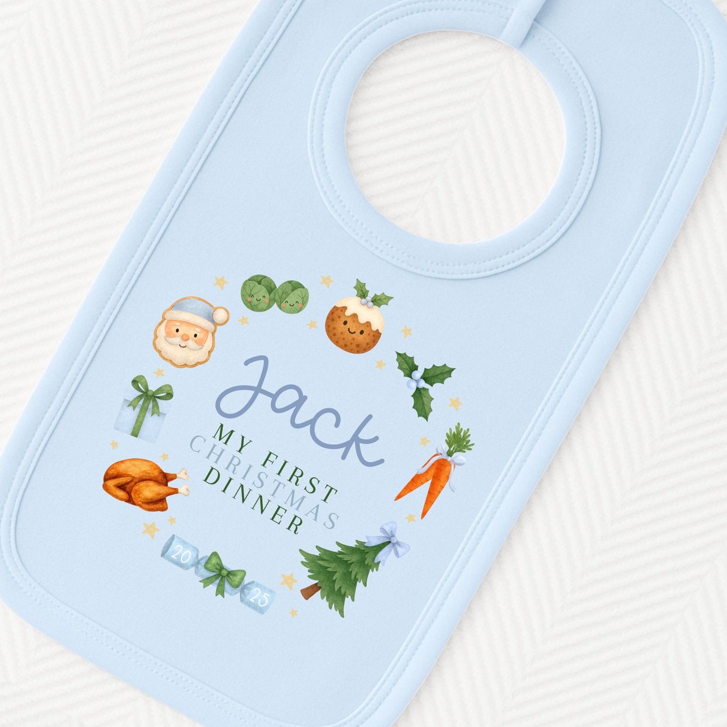Personalised First Christmas Bib