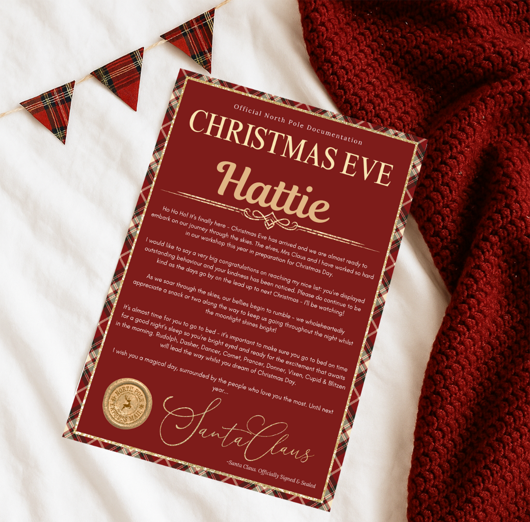 Tartan Letter - Different wording