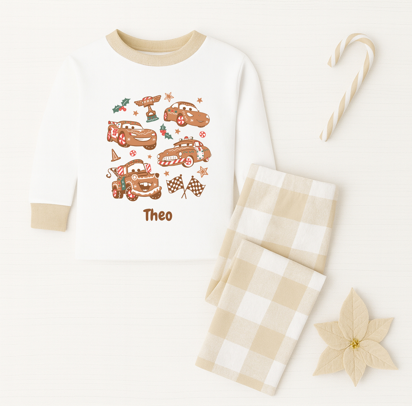 Gingerbread Cars Pyjamas